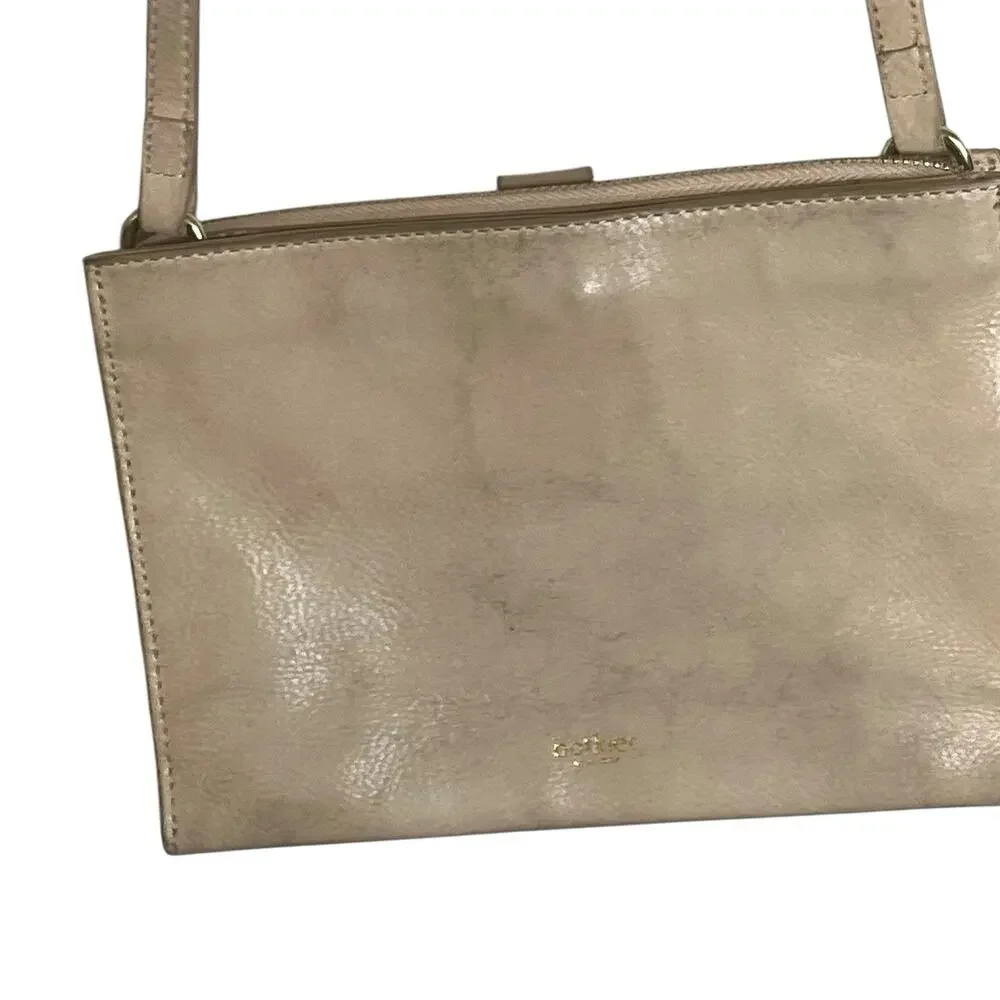 Botkier New York Warren City Crossbody Handbag Blush Beige Leather Studded